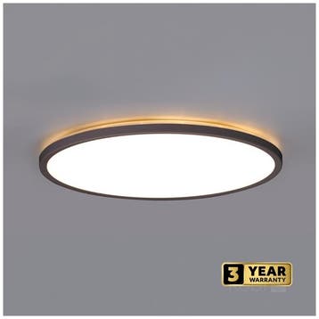 LED Plafondlamp NIVERA CIRCLE 24W Zwart - IP54 - 3CCT 300..., Ophalen of Verzenden, Nieuw