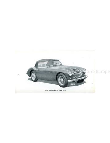 1962 AUSTIN HEALEY 3000 MKS I & II INSTRUCTIEBOEKJE ENGELS, Auto diversen