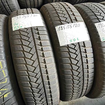 2 x Continental Winter TS850P 195-55-20 Winterbanden 7,5mm, Gebruikt, Band(en), Personenwagen, 195 mm
