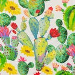 BA078 - Decoratief stof - Meubilair - Cactus & Bloemen -