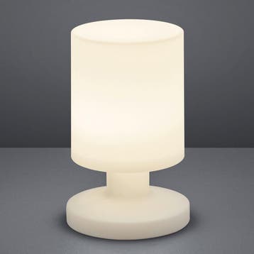 LED Tafellamp - Rond - Wit - Spatwaterdicht - USB Oplaadbaar, Ophalen of Verzenden, Nieuw, Kunststof, Overige fittingen