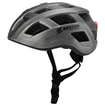 Benson Fietshelm volwassenen met verlichting grijs L - ku..., Ophalen of Verzenden, Nieuw