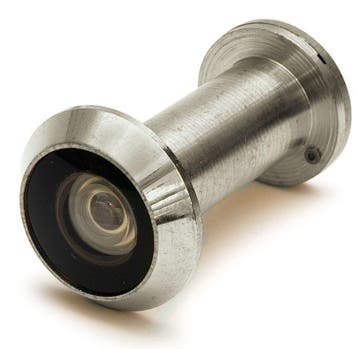 DX Deurspion 200 ° voor deurdikte 35-55 messing verchroomd, Doe-het-zelf en Verbouw, Deuren en Horren, Verzenden, Nieuw