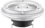 Philips led 12 volt 111 mm. reflector 15 watt G53 fitting, Ophalen of Verzenden, Nieuw, Minder dan 30 watt, Led-lamp