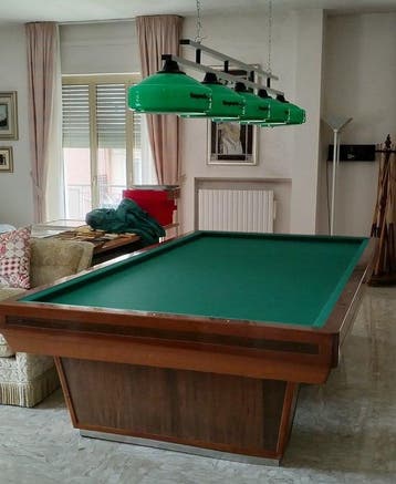 Emporio del Biliardo - Speeltafel - Hout, Textiel, Metaal