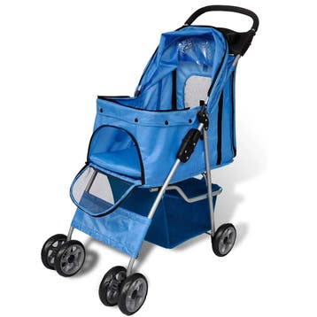 vidaXL Wandelwagen voor honden 15 kg blauw, Dieren en Toebehoren, Verzenden, Nieuw
