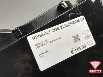 Renault Zoe Zijscherm Spatbord Links Voor Origineel!, Ophalen, Gebruikt, Voor, Renault