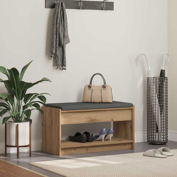 vidaXL Halbank Artisan Eik 83 x 38 x 45 cm, Verzenden, Nieuw