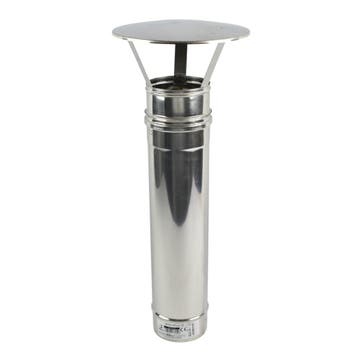 Compleet RVS set Ø130mm voor pizzaoven of buitenkachel (1, Huis en Inrichting, Kachels, Ophalen of Verzenden, Nieuw