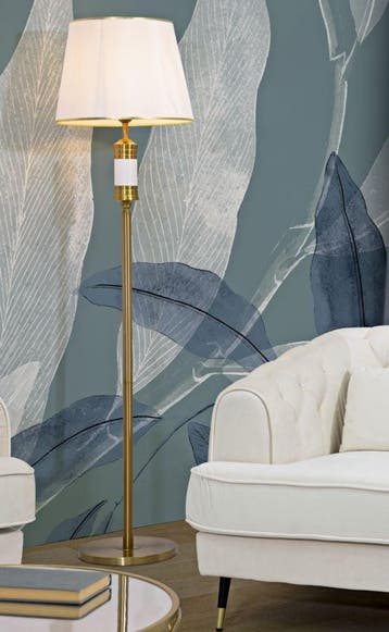 VLOERLAMP WIT CM Ø 41X160, Huis en Inrichting, Lampen | Vloerlampen, Ophalen of Verzenden, Nieuw