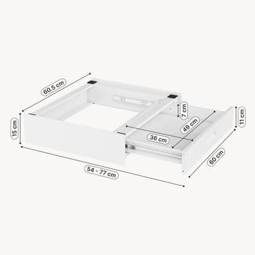 Stapelkit Buxton met lade universeel tussenstuk 15x60x54 cm, Verzenden, Nieuw