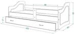 Juniorbed Opberglade 180x80 | Nieuw | Beperkte Voorraad!, Nieuw, 70 tot 85 cm, Ophalen of Verzenden, Matras