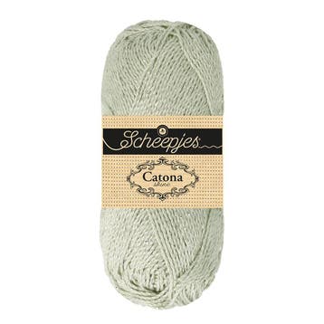 Scheepjes Catona Shine - 172 Light Silver - Silver - Katoe, Ophalen of Verzenden, Nieuw