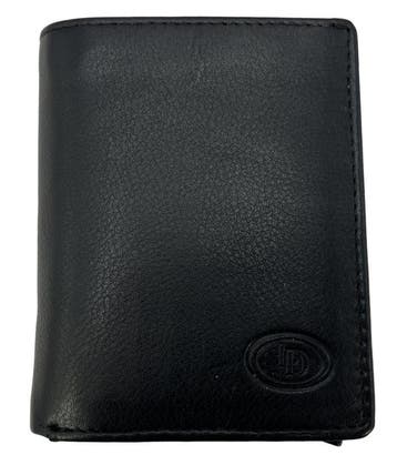DD zwart leren portemonnee met Figuretta Cardprotector met k, Verzenden, Nieuw