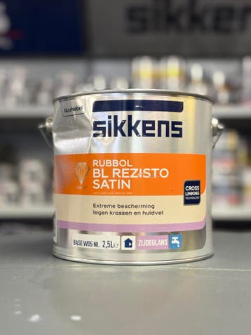 Sikkens BL Rezisto Satin 2,5L  - beschadigd blik, Minder dan 5 liter, Nieuw, Lak