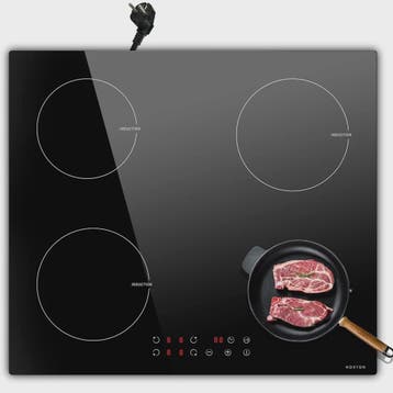 NOXTON Inductie Kookplaat 60cm - 4 Zones, Touch Control, Vei, Verzenden, Nieuw