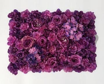 Flowerwall 40x60 cm 6 Paarstinten Rozen en Hortensia, Hobby en Vrije tijd, Ophalen of Verzenden, Nieuw