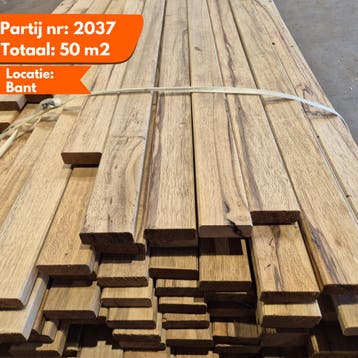 Frake /Afrikaans eiken geschaafde latten 1200tot4800x60x21mm, Doe-het-zelf en Verbouw, Ophalen of Verzenden, Nieuw