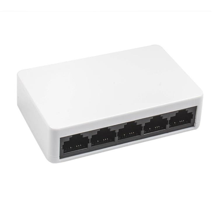 Zazitec 5-poorts netwerk switch, Computers en Software, Netwerk switches, Nieuw, Ophalen of Verzenden