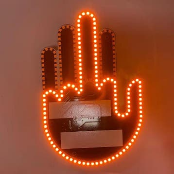 LED Middelvinger - stierenhoorn - Handgebaar met afstandsbed, Ophalen of Verzenden