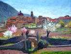 Francesc Piñol (XX) - Paysage de village catalan