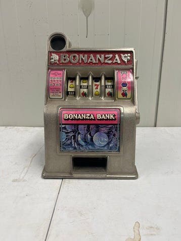 Vintage Bonanza Bank – mechanische speelautomaat / spaarpot