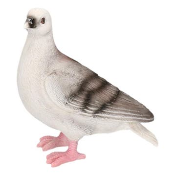 Dierenbeeld duif grijs 20 cm - Decoratie vogels, Ophalen of Verzenden, Nieuw