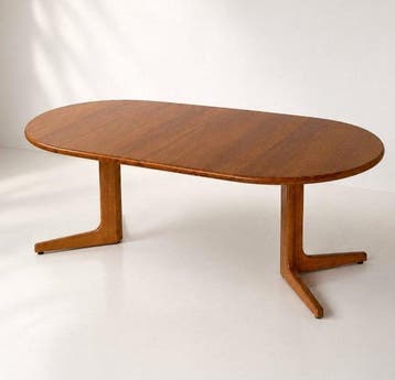 Uitschuifbare tafel - Eik - Midden van de eeuw