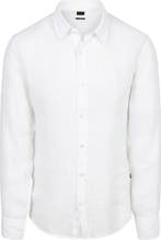 BOSS Relegant Overhemd Linnen Wit maat XL Heren, Verzenden, Nieuw, Wit, BOSS