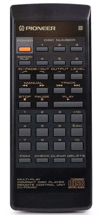 Afstandsbediening Pioneer cu-pd040 pd-m530, Ophalen of Verzenden, Nieuw, Origineel