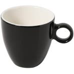 Koffiekopjes | APPLE | Porselein | Zwart | 19cl | 12 Stuks |, Verzenden, Nieuw in verpakking