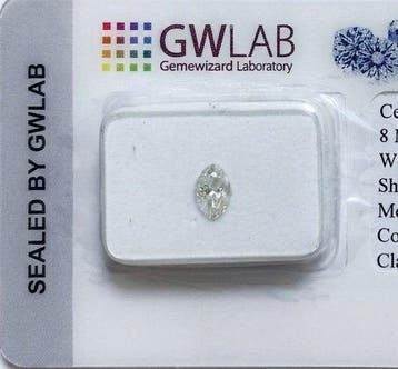 Zonder minimumprijs - 1 pcs Diamant (Natuurlijk) - 0.35 ct -, Nieuw