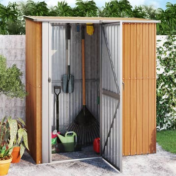 vidaXL Tuinhuis 180,5x97x209,5 cm gegalvaniseerd staal, Tuin en Terras, Tuinhuizen, Verzenden, Nieuw