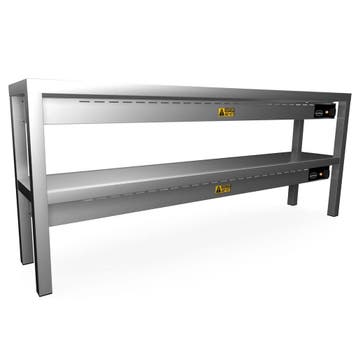Etagère/Warmtebrug | RVS | 2 Niveaus | Verwarmd (Keramisch), Verzenden, Nieuw in verpakking