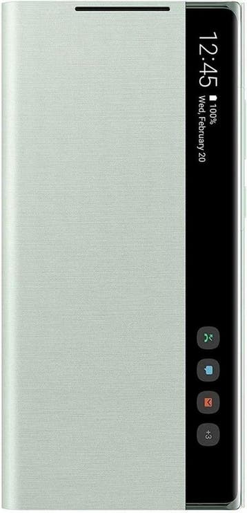 Samsung Clear View Hoesje - Samsung Galaxy Note 20 - Groen, Ophalen of Verzenden, Nieuw