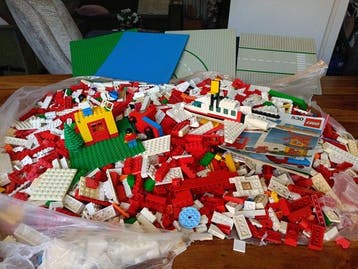 Lego Stenen - Lego stenen in de mix base plate, Nieuw