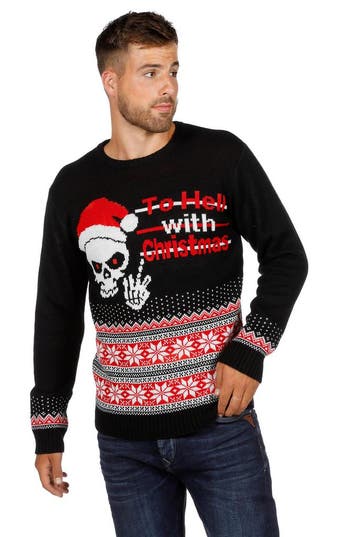 Foute Kersttrui Doodskop, Ophalen of Verzenden, Nieuw