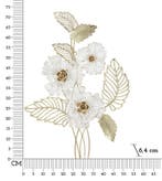 IJZEREN WANDPANEEL WIT CM 54X6,4X73,7, Huis en Inrichting, Ophalen of Verzenden, Nieuw