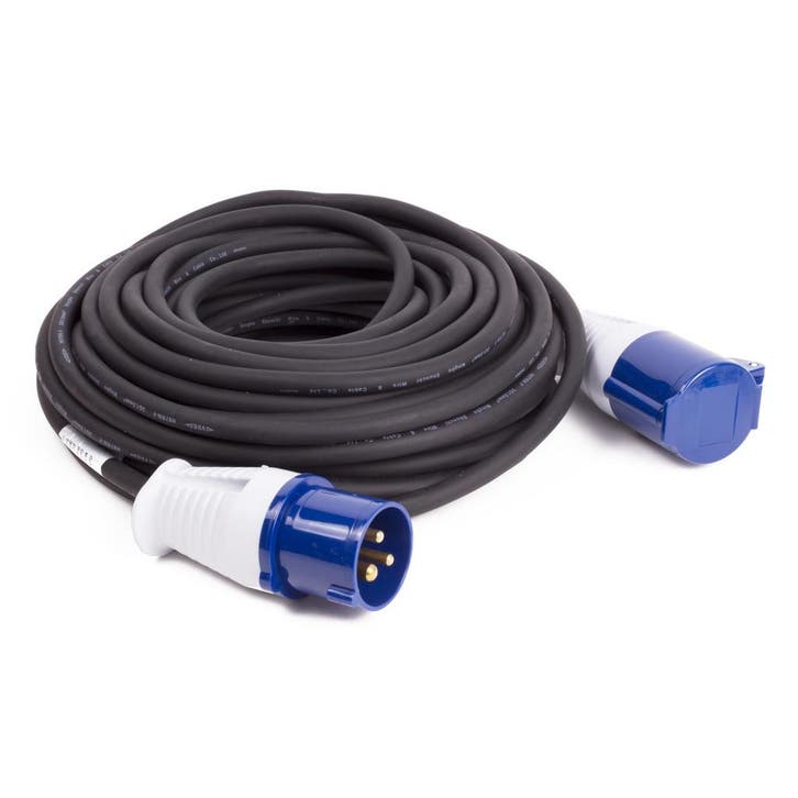 Benson Verlengkabel - Neopreen - IP44 - 20 meter - Blauw..., Doe-het-zelf en Verbouw, Elektra en Kabels, Nieuw, Ophalen of Verzenden