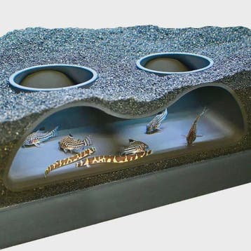 Aquarium Tunnel Cave - Dubbele Ondergrondse Schuilplaats voo, Verzenden, Nieuw