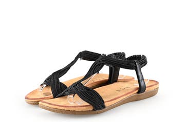 Dolcis Sandalen in maat 37 Zwart, Dolcis, Verzenden, Zwart, Sandalen of Muiltjes