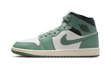 Jordan 1 Mid Jade Smoke (W), Nieuw