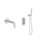 Sani Royal Inbouw Thermostatische Badkraan Set RVS, Nieuw