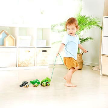 Hape houten trekdier kikkerfamilie  van €26,99 voor €13,50, Ophalen of Verzenden, Nieuw