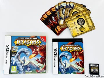 Nintendo DS - Strijd Der Giganten - Dragons + Trading Cards, Verzenden, Gebruikt