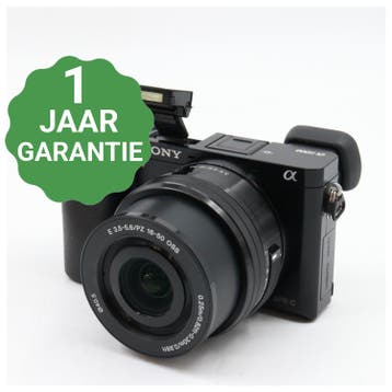 Digitale fotocamera  Sony A6000 + E 16-50mm f/3.5-5.6 PZ, Verzenden, Gebruikt, Sony