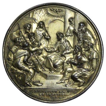 Vaticaan. Medal Medalha Papal Oficial em Bronze Dourado –