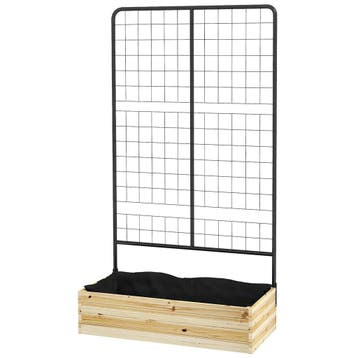 Verhoogd Bed Met Klimhulp, Plantenbak Van Natuurhout, Kruide, Verzenden