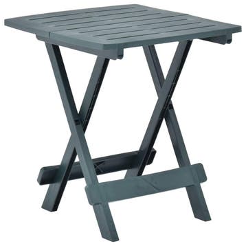vidaXL Tuintafel inklapbaar 45x43x50 cm kunststof groen, Verzenden, Nieuw, Kunststof
