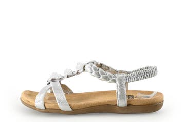 2go Fashion Sandalen in maat 37 Zilver, Overige kleuren, Verzenden, Zo goed als nieuw, 2go Fashion